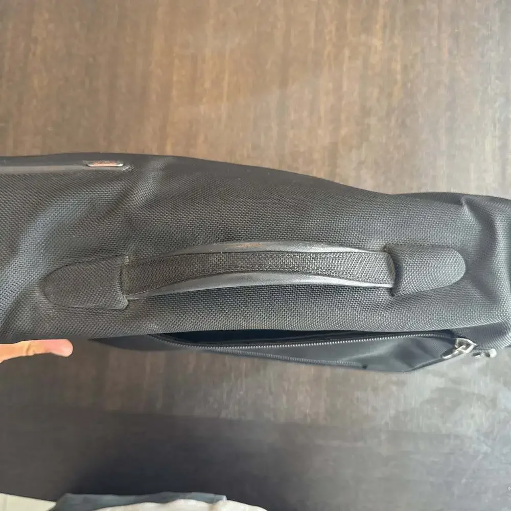 TUMI Business Bag Briefcase Black Solid Used